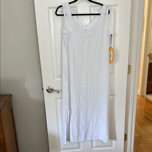 Oh My Gauze! Crisp White Sangria dress. Size 2(L/XL.